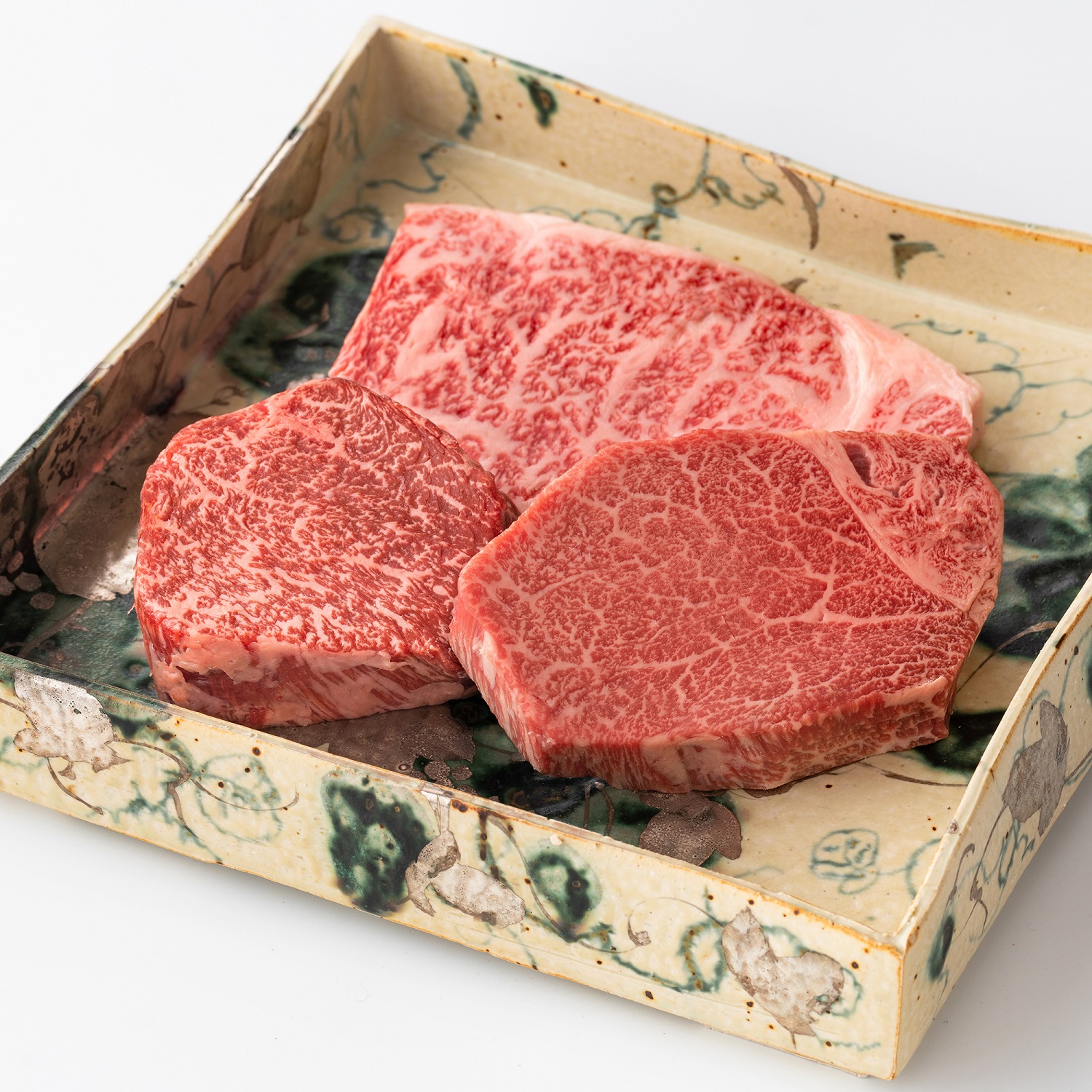 【寛閑観】近江牛ステーキ3種セット（サーロイン150g・ヒレ120g・赤身130g）